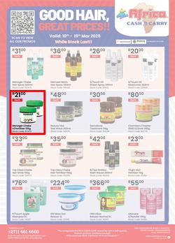 Africa Cash and Carry : Good Hair, Great Prices (10 March - 15 March 2025 While Stocks Last), page 1