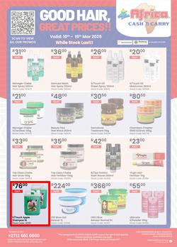 Africa Cash and Carry : Good Hair, Great Prices (10 March - 15 March 2025 While Stocks Last), page 1