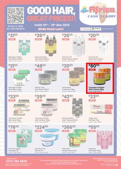 Africa Cash and Carry : Good Hair, Great Prices (10 March - 15 March 2025 While Stocks Last), page 1