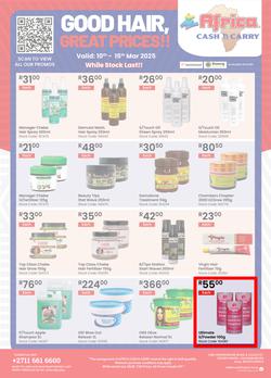 Africa Cash and Carry : Good Hair, Great Prices (10 March - 15 March 2025 While Stocks Last), page 1