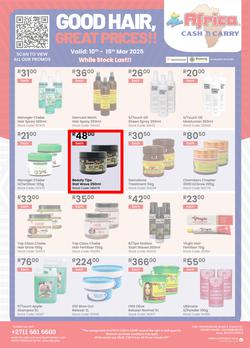 Africa Cash and Carry : Good Hair, Great Prices (10 March - 15 March 2025 While Stocks Last), page 1