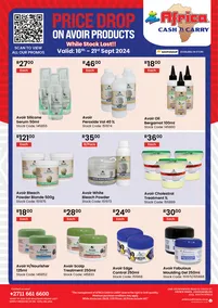 Africa Cash & Carry : Price Drop On Avoir Products (16 September - 21 September 2024)