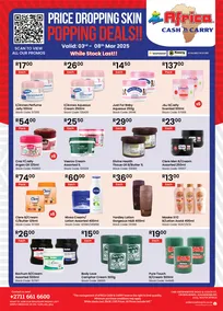 Africa Cash and Carry : Price Dropping Skin Popping Deals (03 March - 08 March 2025 While Stocks Last)