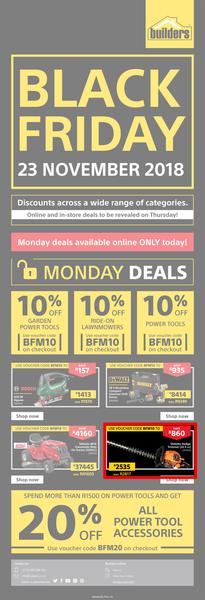 Builders : Monday Deals (Online Only), page 1