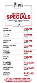 Breys Meat Market : This Week's Specials (22 March - 26 March 2022)