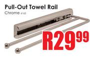 Pull-Out Towel Rail Chrome-6163