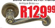 Solid Brass Lever Handle Antique Brass-6464