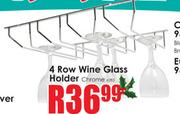 4 Row Wine Glass Holder-6283