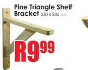 Pine Triangle Shelf Bracket-230 x 280