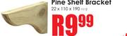 Pine Shelf Bracket-22 x 110 x 190 