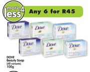 Dove Beauty Soap(All Variants)-6x100g