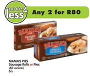 Mama's Pies Sausage Rolls Or Pies(All Variants)-2x6's