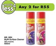 Mr. Min Multi-Surface Cleaner(All Variants)-2x400ml