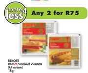 Eskort Red Or Smoked Viennas(All Variants)-2x1kg