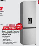 Bosch 263L Series 2 Freestanding Fridge Freezer Bottom Freezer Inox KGW33NL1AZ