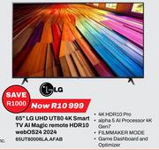 LG 65" UHD UT80 4K Smart TV Al Magic Remote HDR10 Web OS24 2024 65UT80006LA.AFAB