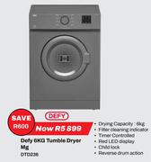Defy 6Kg Tumble Dryer Mg DTD236