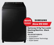 Samsung 19Kg Top Loader Washing Machine Black Caviar WA19CG6745BVFA