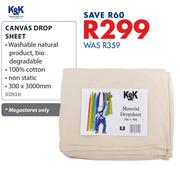 Kok Canvas Drop Sheet