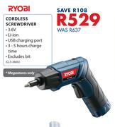 Ryobi Cordless Screwdriver