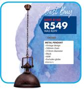 Bright Star Metal Pendant