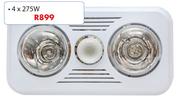 Eurolux Bathroom Heater-4 x 275W