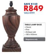 Table Lamp Base