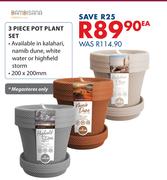Bambisana 3 Piece Pot Plant Set-Ea