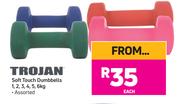 Trojan Soft Touch Dumbbells 1, 2, 3, 4, 5, 6Kg-Each