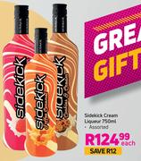Sidekick Cream Liqueur Assorted-750ml Each