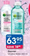 Garnier Micellar Water-400ml Each
