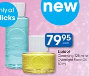 Lipidol Cleansing 125ml Or Overnight Face Oil 50ml-Each