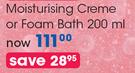 Fenjal Moisturising Creme Or Foam Bath 200ml-Each