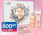 Jean Paul Gaultier Classique Gift Set: Eau De Toilette 50ml And Lotion-Per Set