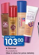 Rimmel Foundations-Each