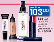 L'Oreal Lip & Face Cosmetic Products-Each