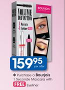 Bourjois 1 Seconde Mascara+ Free Eyeliner-Per Offer