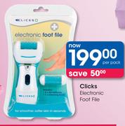 Clicks Electronic Foot File-Per Pack