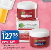 Garnier Ultralift Day Or Night Cream-50ml Each