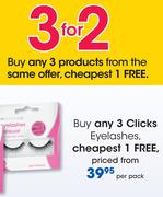Clicks Eyelashes-Per Pack