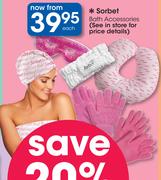 Sorbet Bath Accessories-Each