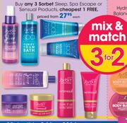 Sorbet Sleep, Spa Escape Or Sensual Products-Each