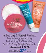 Sorbet Firming, Smoothing, Hydrating, Balancing & Cleansing Bath & Body Single Products-Each