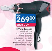 Vidal Sassoon Infra Radiance 2000 Watt Hairdryer