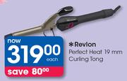 Revlon Perfect Heat 19mm Curling Tong-Each