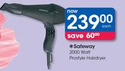 Safeway 2000 Watt Prostyle Hairdryer-Each