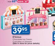 D'Licious Chocolate Ice Cream, Cupcakes Or Desserts-Per Pack