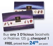 D'licious Seashells Or Pralines-125g Per Pack