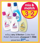 Revlon Cutex Nail Polish Removers-Each