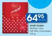Lindt Lindor Mother's Day Gift Milk Chocolates-125g